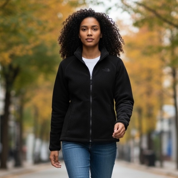 EUC - The North Face - Soft Shell Women’s Jacket - size Medium - black - Picture 1 of 4